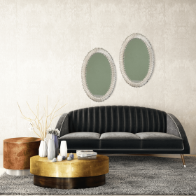 Lea Oval Accent Wall Mirror