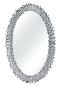 Lea Oval Decorative Accent Wall Mirror