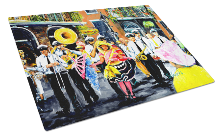 French Quarter Frolic Glass Cutting Board
