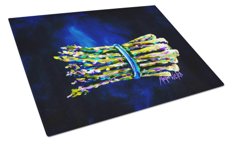 Jaimie's Bunch Asparagas Glass Cutting Board