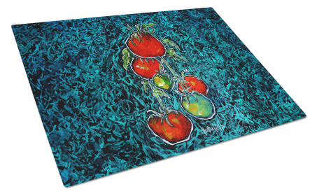 Maters Tomatoes Glass Cutting Board