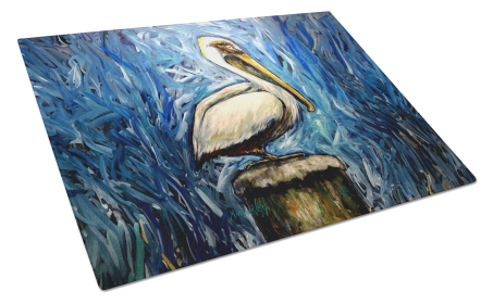 Pelican Blues Glass Cutting Board