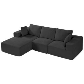 VEVOR Modular Sectional Sofa, Sectional Couch for Living Room, L Shaped Sofa with High Rebound Sponge, Cloud Couch with Cushion for Living Room, Apart