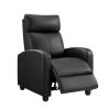 Comfortable Single-Seat Manual Recliner Chair | PU Leather Upholstery | Perfect for Small Spaces