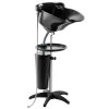VEVOR Portable Shampoo Bowl, Deep Shampoo Sink with Adjustable Height & Angle, Washing Hair Station Includes Drain Hose, Shower Head and Bucket, Salon