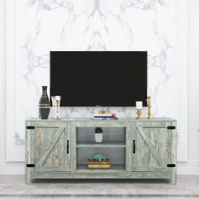 TV Stand Mid-Century Wood Modern Entertainment Center Adjustable Storage Cabinet TV Console for Living Room
