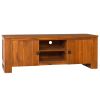 TV Stand 43.3"x11.8"x15.7" Solid Wood Teak