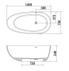 Solid Surface Freestanding Bathtub