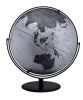20.5" Tall-black and Silver Globe with 3D Mountain Landscape