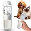 Portable Dog Water Bottle Dispenser 12 Oz, 11.8 x 7.9 x 9.2 Inch. Pack of 40 Pet Water Bottles for Dogs on Walks. ABS Dog Travel Water Bottle with Sil