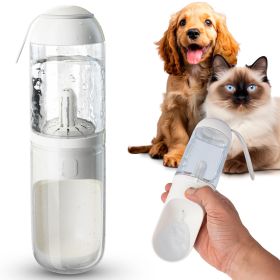 Portable Dog Water Bottle Dispenser 12 Oz, 11.8 x 7.9 x 9.2 Inch. Pack of 40 Pet Water Bottles for Dogs on Walks. ABS Dog Travel Water Bottle with Sil