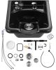 VEVOR Shampoo Bowl Sink Black ABS Plastic Salon and Spa Hair Sink Beauty Salon Equipment for Hair Stylists