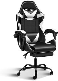 Gaming Chair, Computer Chair with Footrest, Height Adjustable & 90Â°-135Â° Tilt Function