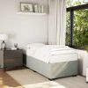 Bed Frame without Mattress Light Gray Twin XL Velvet