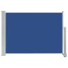 Patio Retractable Side Awning 31.5"x118.1" Blue