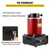 VEVOR Electric Melting Furnace, 3KG Digital Electric Melting Furnace, 1750W 1150 degrees Celsius/2102 degree Fahrenheit Gold Smelter Furnace W/ 1KG&3K