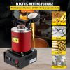 VEVOR Electric Melting Furnace, 3KG Digital Electric Melting Furnace, 1750W 1150 degrees Celsius/2102 degree Fahrenheit Gold Smelter Furnace W/ 1KG&3K