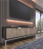 Toledo - TV Stand 4D black / flagstaff oak