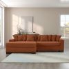 111" Luxury Sectional Couch,L Shape Sofa with Convertible Chaise Lounge,Arm Couch with Storage for Living Room