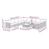 12 Piece Patio Lounge Set with Cushions Poly Rattan Brown