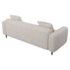 77.2″ Large size two Seat Sofa,Modern Upholstered,White mohair Granular velvet