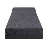 8" Twin Size Bed Mattress Gel-Infused Memory Foam Hybrid Mattress, Dark Gray, Mattress in a Box, Firm Comfort Mattress