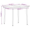 5 Piece Patio Dining Set Black