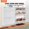 VEVOR Shoe Cabinet with 3 Flip Drawers, Shoe Storage Cabinet for Entryway, Free Standing Shoe Storage Organizer for Heels, Boots, Slippers in Hallway,