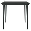 5 Piece Patio Dining Set Black