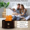 1pc USB Mini Humidifier With 250ml Water Tank Simulation Flame Night Light Aroma Diffuser For Home
