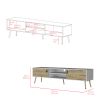 Tv Stand A Magness, Living Room, White / Macadamia