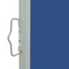Patio Retractable Side Awning 31.5"x118.1" Blue
