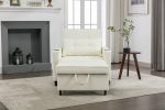 Futon Chair Bed Convertible Chair 3-in-1 Pull Out Sleeper Chair Beds with USB Ports,Wear-resistant and Anti-scratch, Armchair Bed Sleeper for Living R