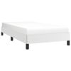 Bed Frame without Mattress White 39.4"x74.8" Twin Faux Leather