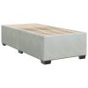 Bed Frame without Mattress Light Gray Twin XL Velvet
