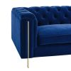 Charlene - Velvet Loveseat - Blue