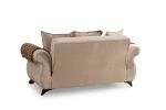 Traditional Style Loveseat Made With Chenille Upholstery wood in Beige Color