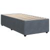 Bed Frame without Mattress Dark Gray Twin XL Velvet