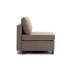 Middle Module Fabric Linen for Modular Sofa Sectional Sofa Couch Accent Armless Chair, Cushion Covers Non-Removable and Non-Washable,Grey