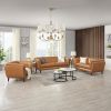 Solana Bench Seat Leather Loveseat