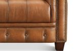 York Leather Loveseat