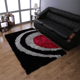 Rugsotic Carpets Hand Tufted Shag Polyester Area Rug Geometric (Color: Multicolor, size: 4'x6')