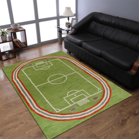 Rugsotic Carpets Hand Tufted Wool Area Rug Kids (Color: Green1, size: 4'x6')