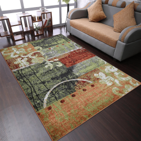 Rugsotic Carpets Machine Woven Heatset Polypropylene Area Rug Contemporary (Color: Multicolor, size: 10'x13')