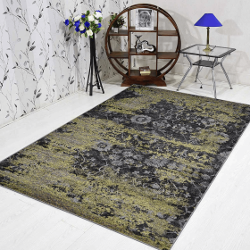 Rugsotic Carpets Machine Woven Heatset Polypropylene Area Rug Contemporary (Color: Silver, size: 10'x13')