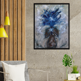 Orchids Art Print (Color: Multi, size: 24Lx16Wx1.25H)