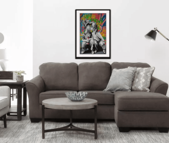 The first kiss Art Print (Color: Multi, size: 28.5Lx21Wx1.5H)