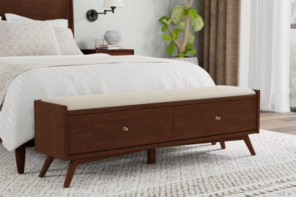 Flynn Bench (Color: Walnut)