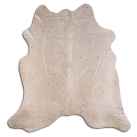 ACID WASHED HAIR ON COWHIDE GOLD METALLIC ON BEIGE (Color: ON LIGHT COLORS, size: 22 - 32 Square feet)