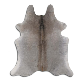 NATURAL HAIR ON COWHIDE GREY (Color: grey, size: 22 - 32 Square feet)